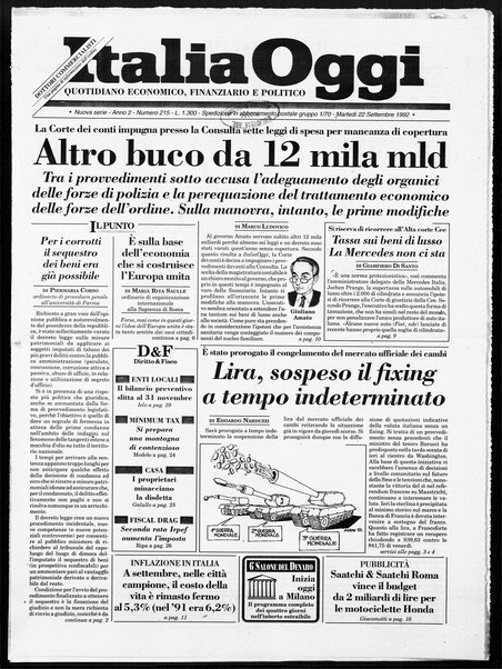 Italia oggi : quotidiano di economia finanza e politica